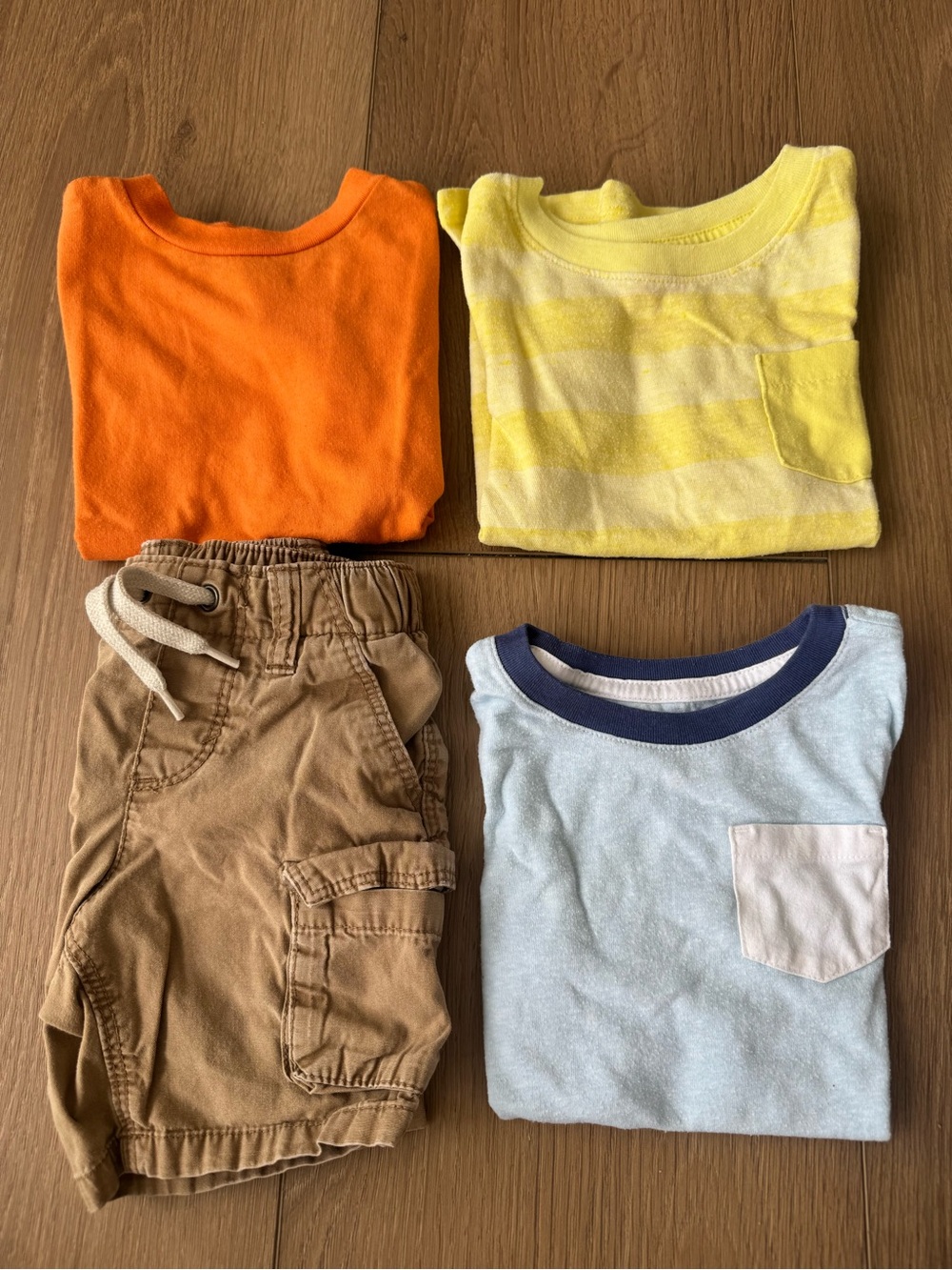2T Cargo Shorts and 3 T-shirts Bundle